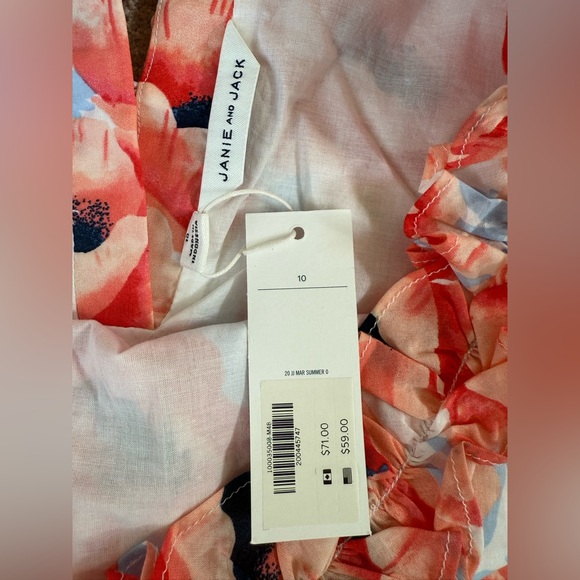 Janie and Jack Coral Floral Dress - Picture 2 of 3